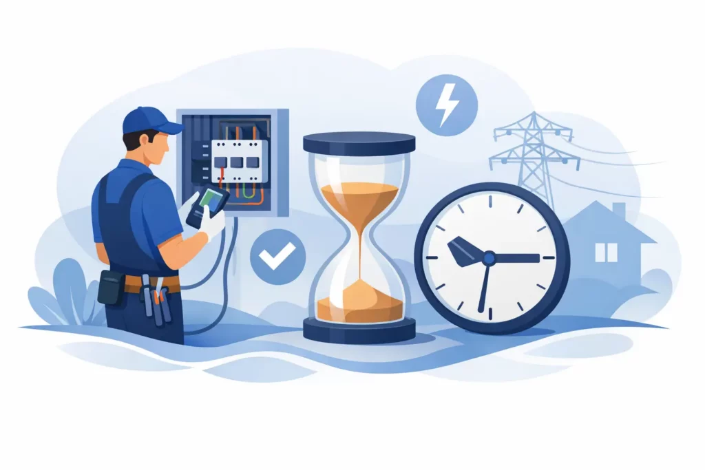 Hoe lang duurt een elektrische keuring?