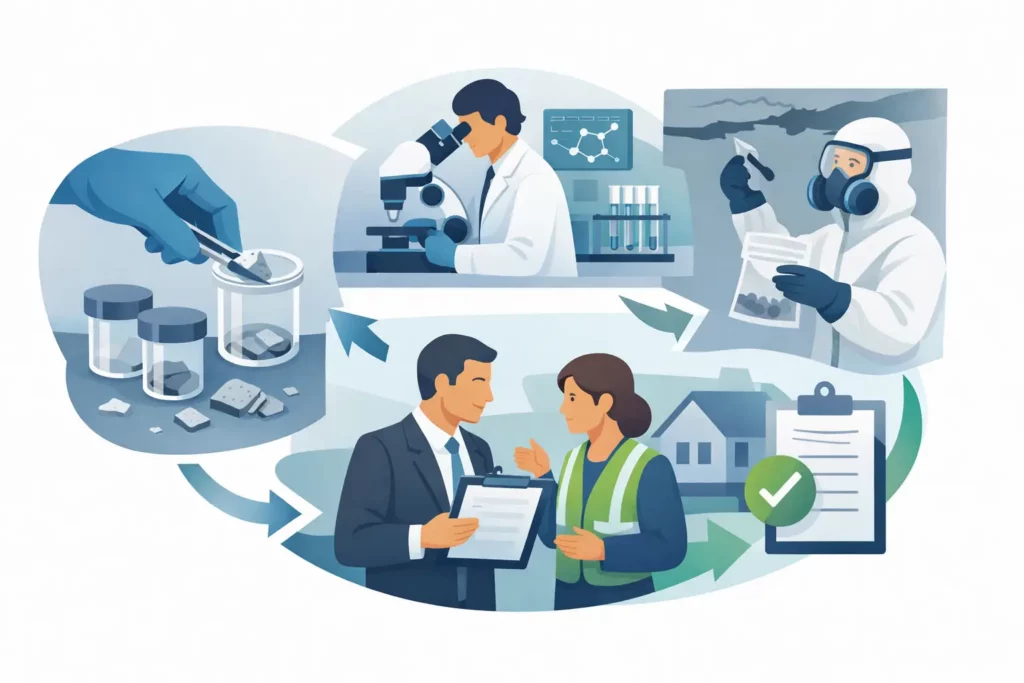 Asbestanalyse materiaal laten testen in 4 stappen